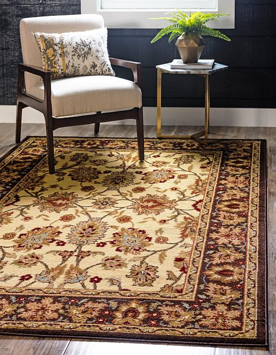 Cream 7' x 10' Classic Agra Rug Area Rugs eSaleRugs