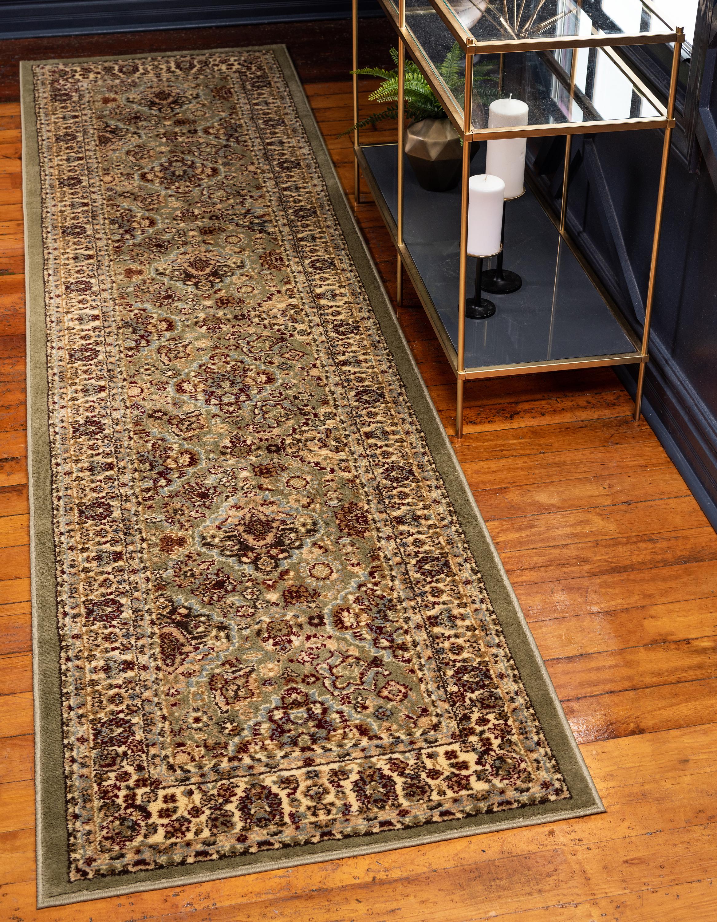 Light Green 2' 7 x 10' Classic Agra Runner Rug eSaleRugs