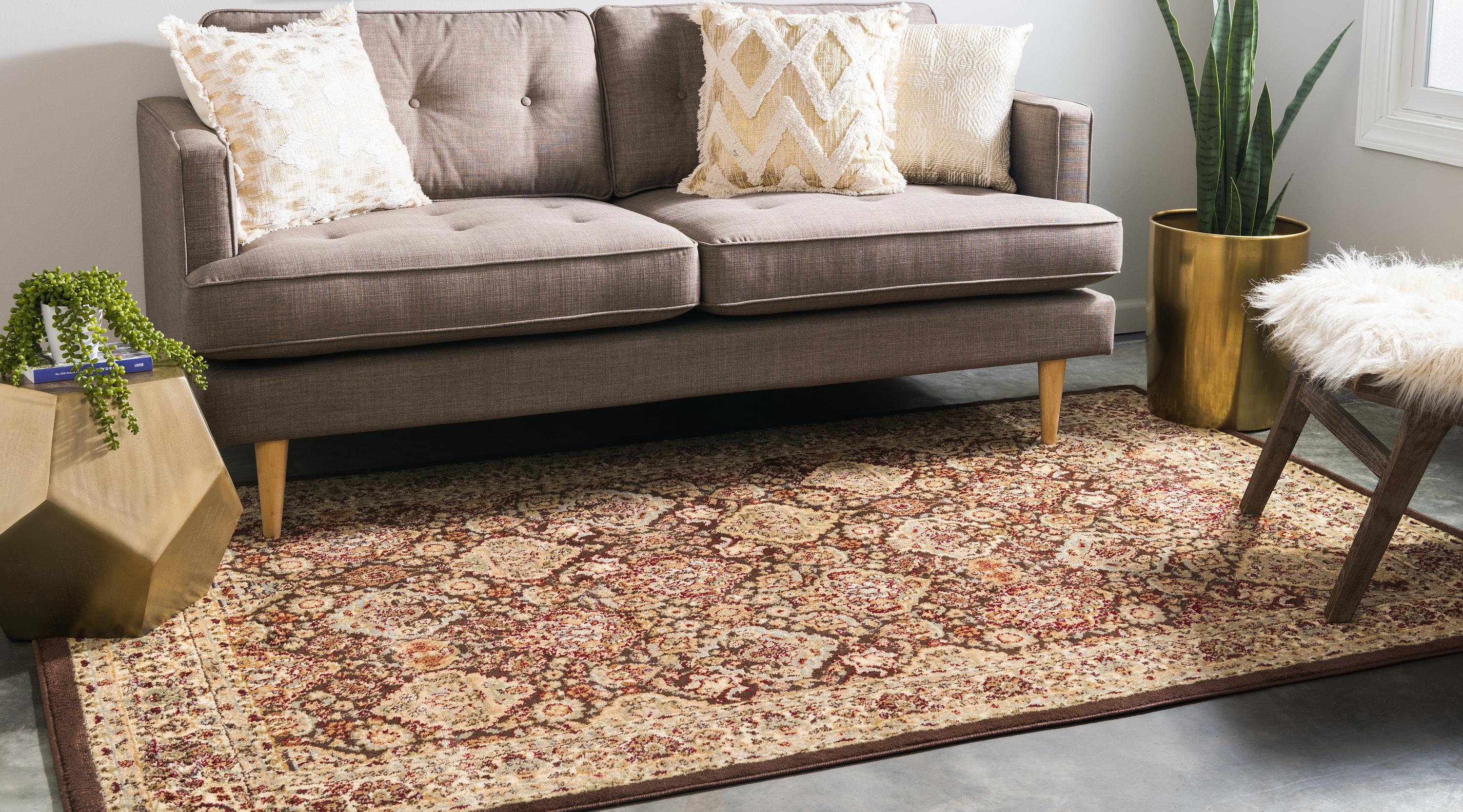 Brown 3' 3 x 5' 3 Classic Agra Rug Rugs.ca