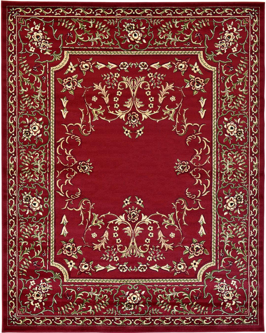 Red 8' x 10' Kerman Design Rug Area Rugs eSaleRugs