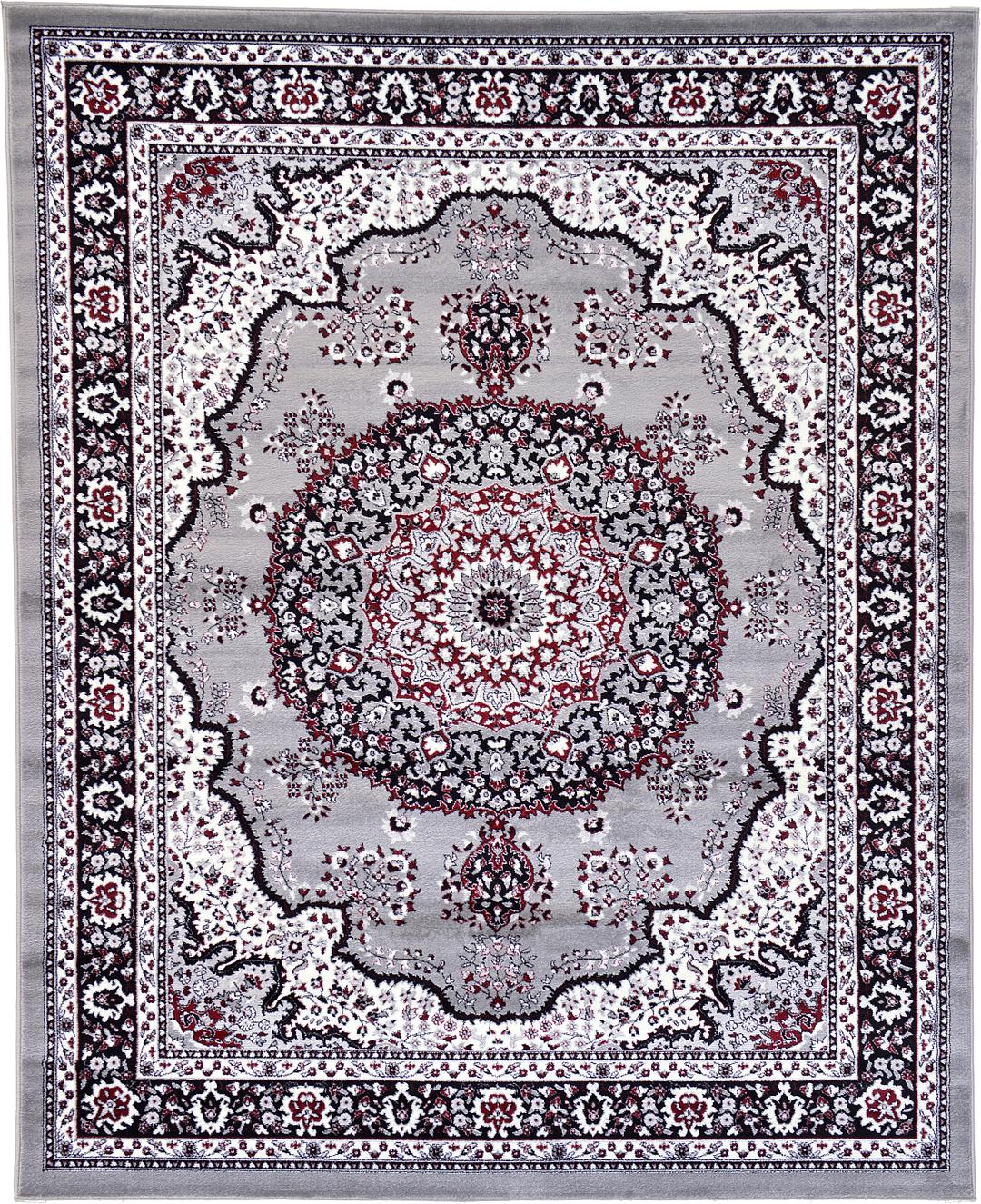 Light Gray 8' x 10' Kashan Design Rug Area Rugs eSaleRugs