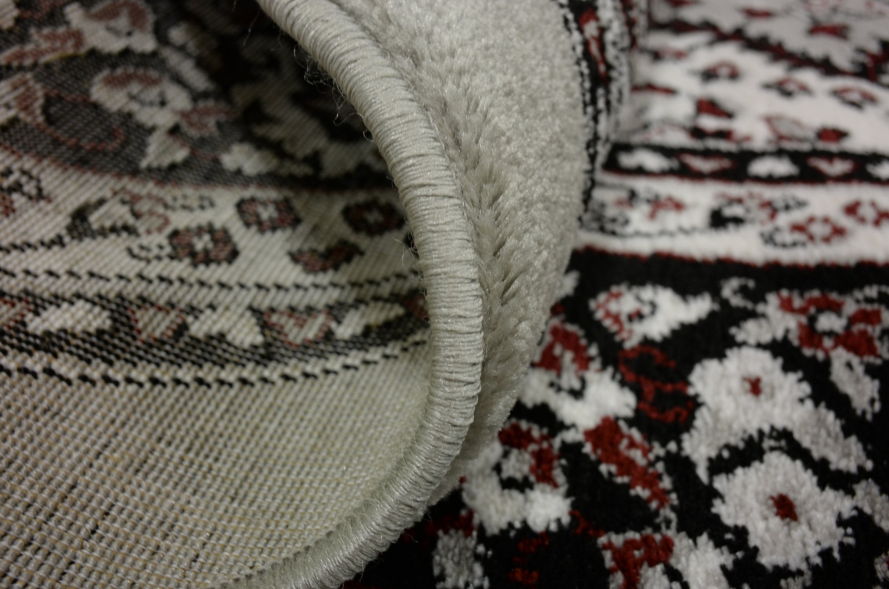 Light Gray 8' x 8' Kashan Design Round Rug Area Rugs eSaleRugs