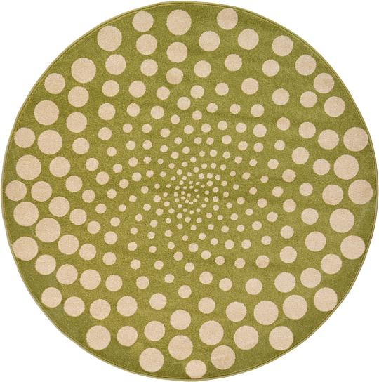 Light Green 6' x 6' Soho Round Rug Area Rugs eSaleRugs