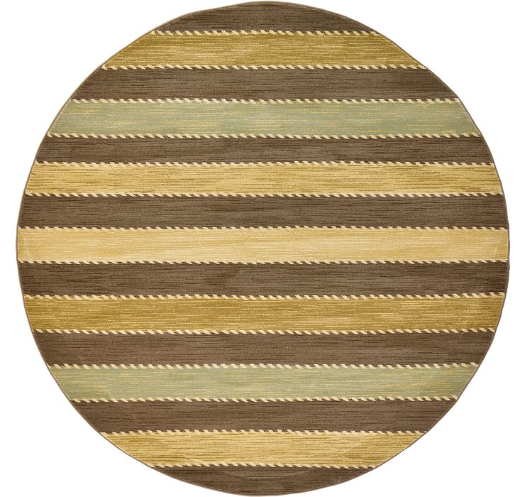 8' x 8' Kashkuli Gabbeh Round Rug