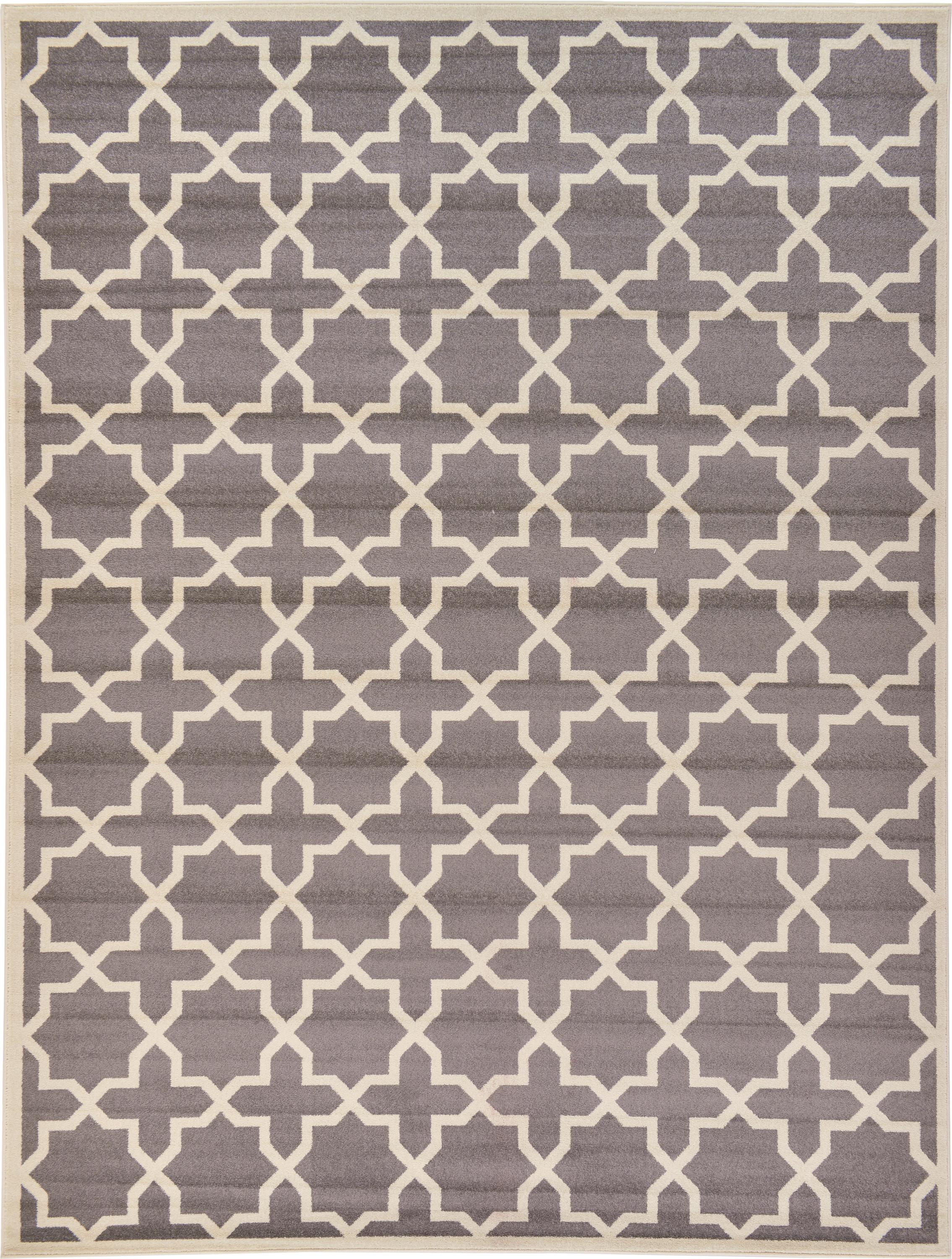 Gray 9' x 12' Trellis Rug eSaleRugs