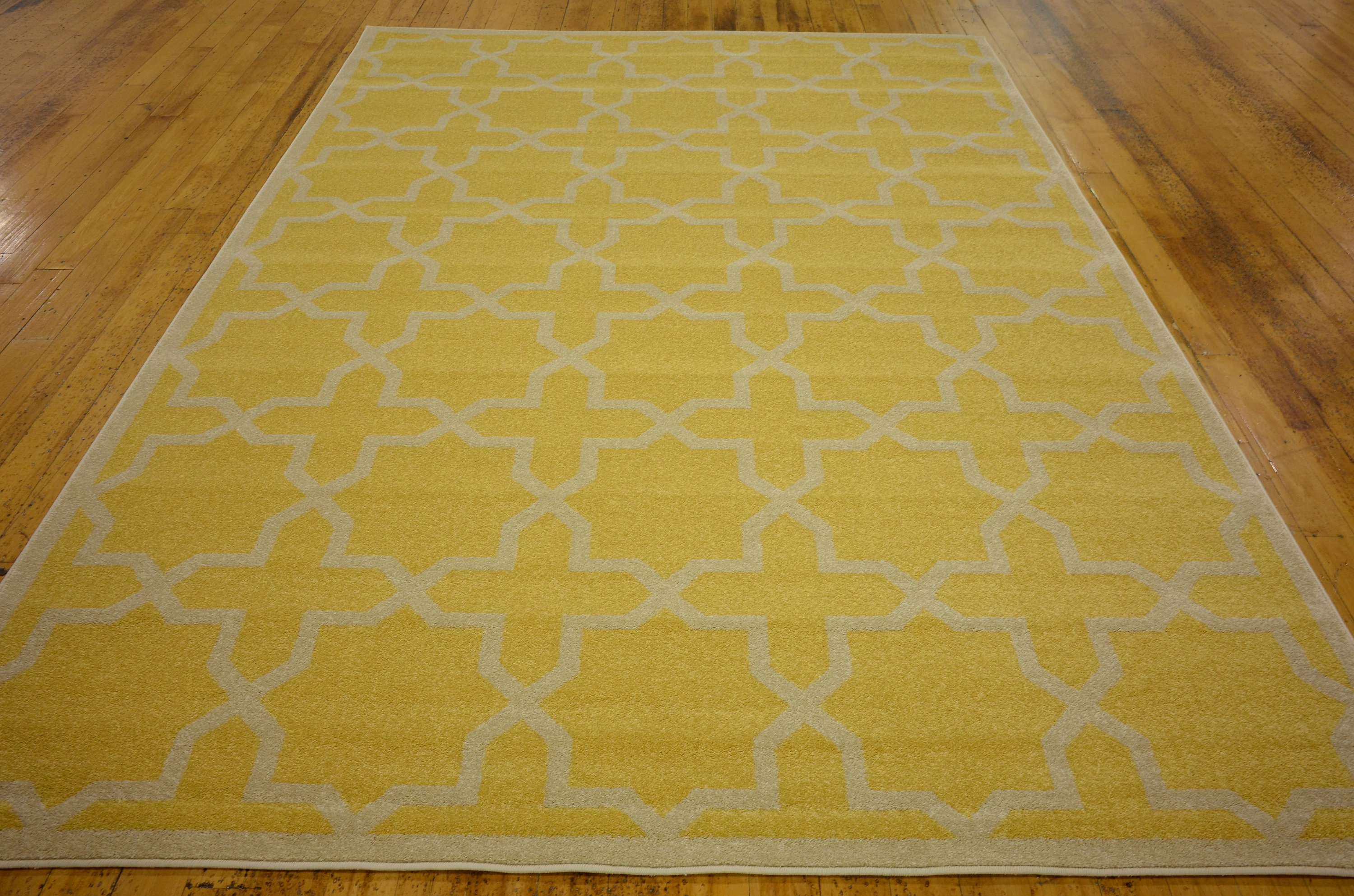 Yellow 7' x 10' Trellis Rug Area Rugs eSaleRugs