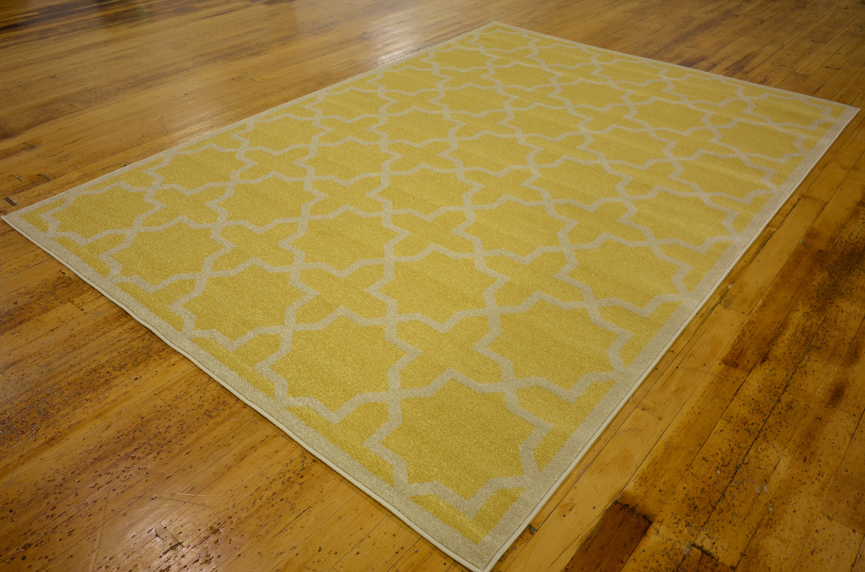 Yellow 7' x 10' Trellis Rug Area Rugs eSaleRugs