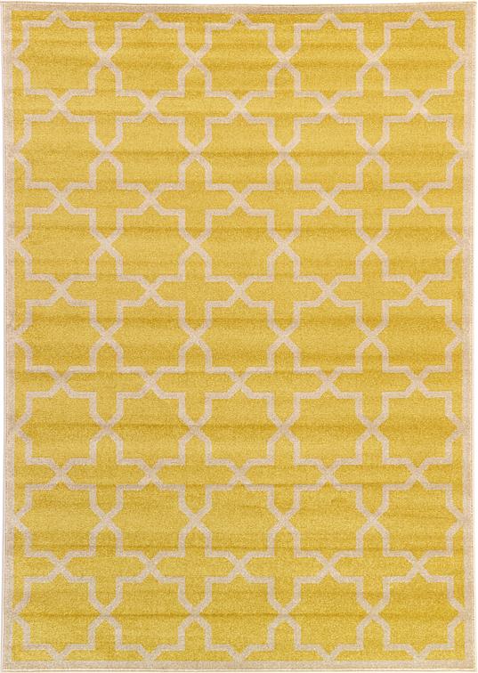 Yellow 215cm x 305cm Trellis Rug Area Rugs AU Rugs