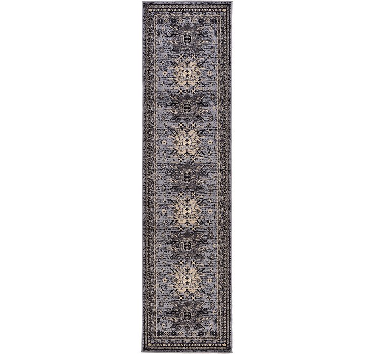 2' 7 x 10' Heriz Design Runner Rug