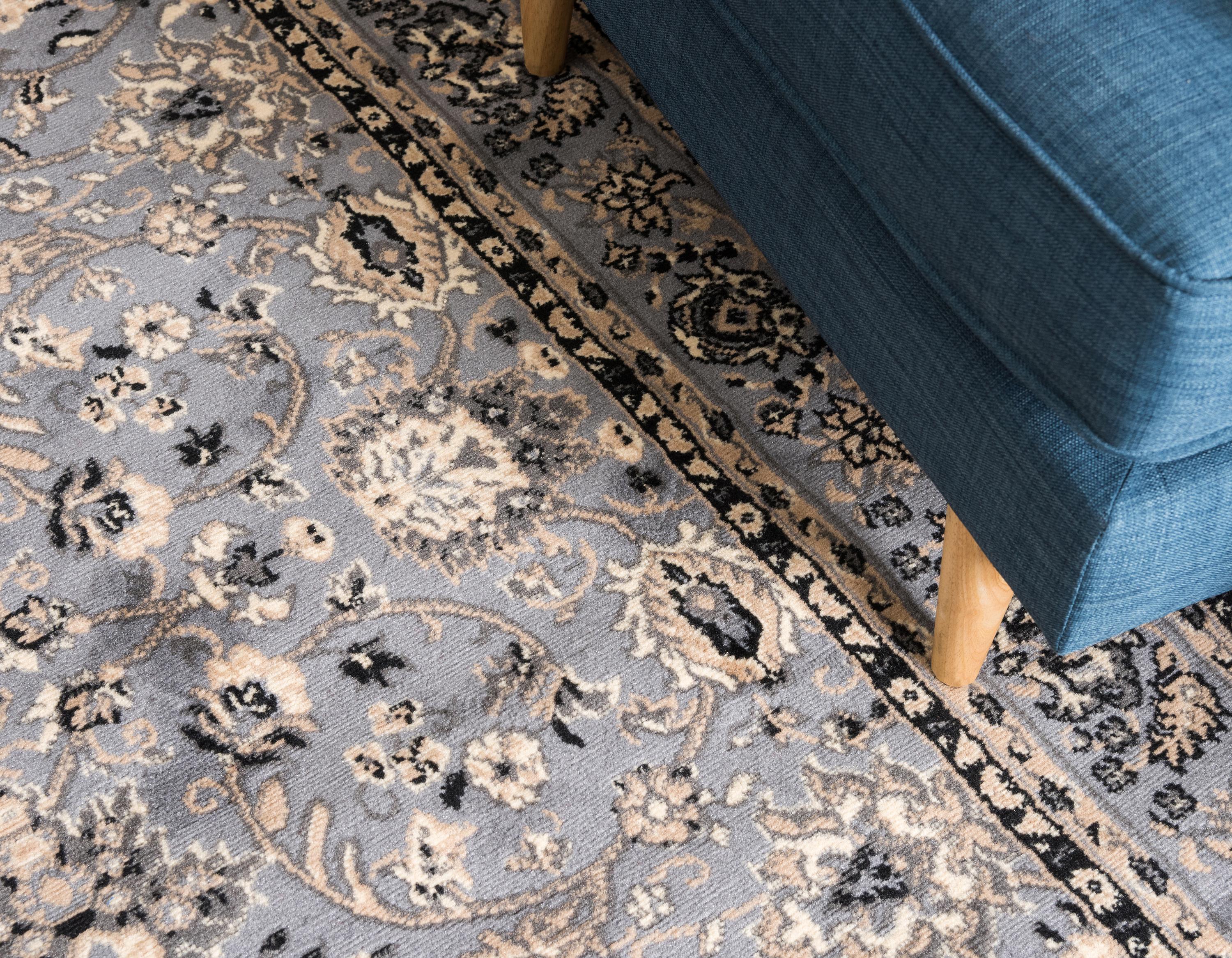 Gray 8' x 10' Kashan Design Rug eSaleRugs