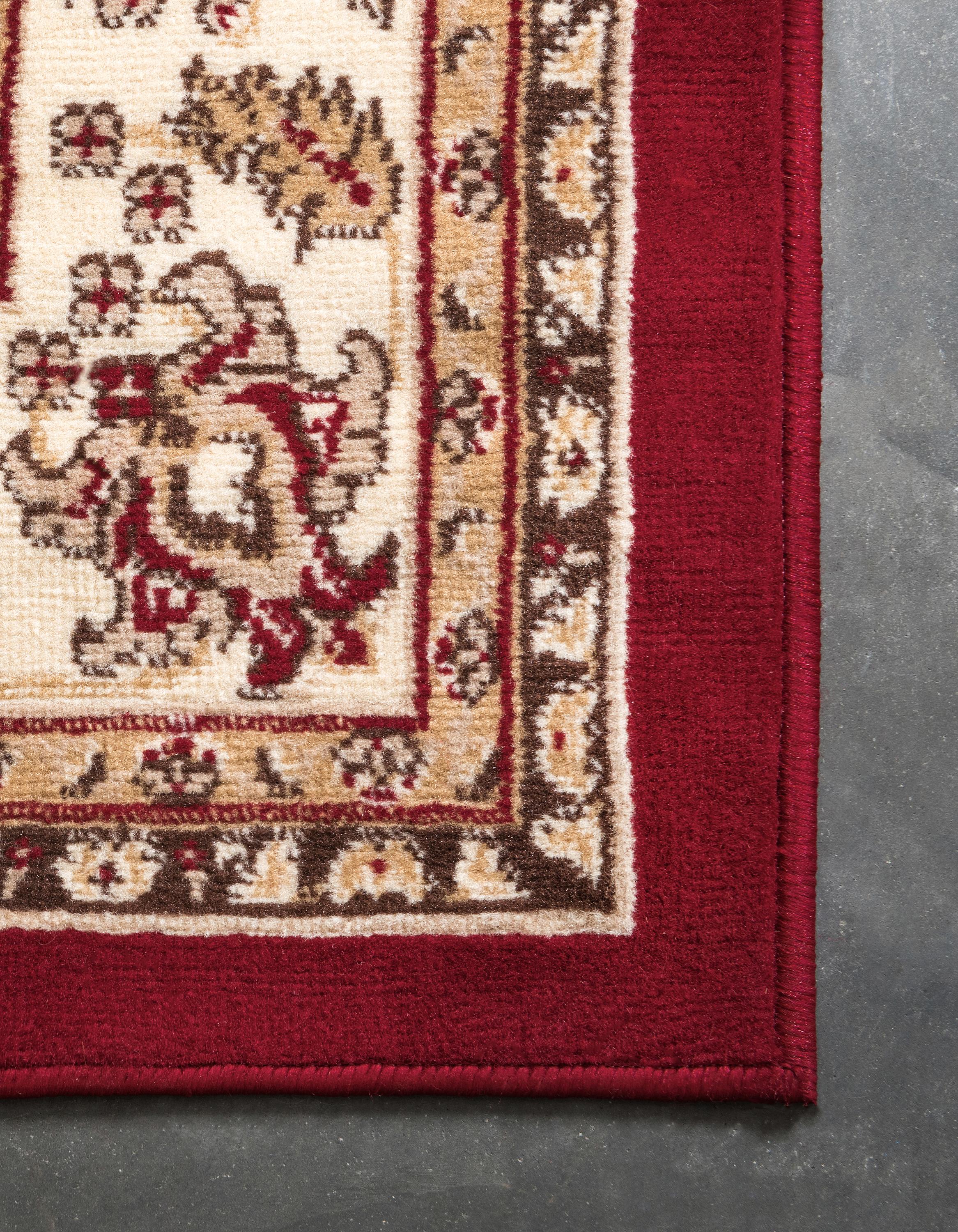 Burgundy 9' x 12' Kashan Design Rug eSaleRugs