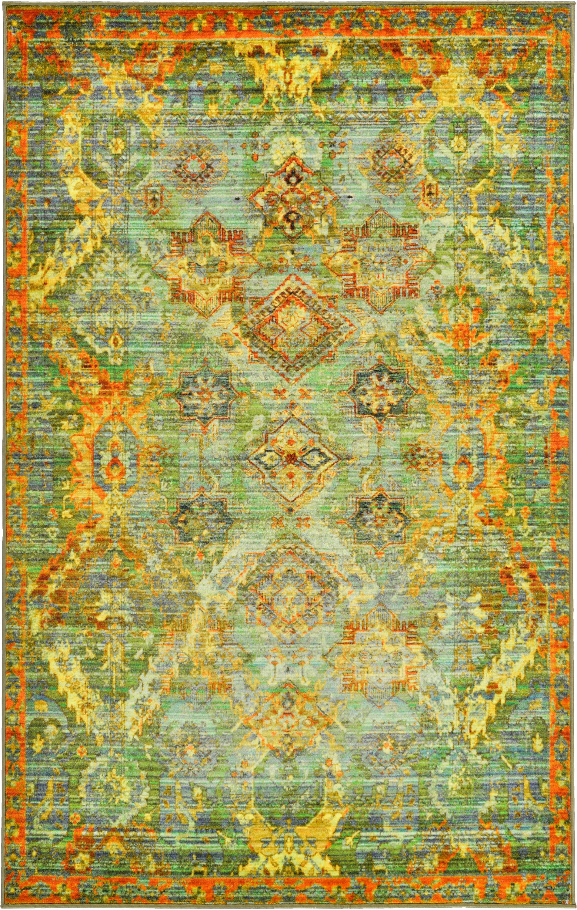 Dark Green 5' x 8' Eclat Rug eSaleRugs