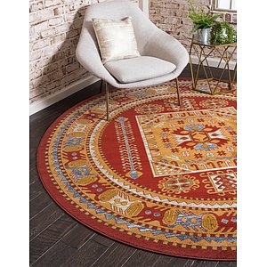 8' x 8' Serapi Round Rug