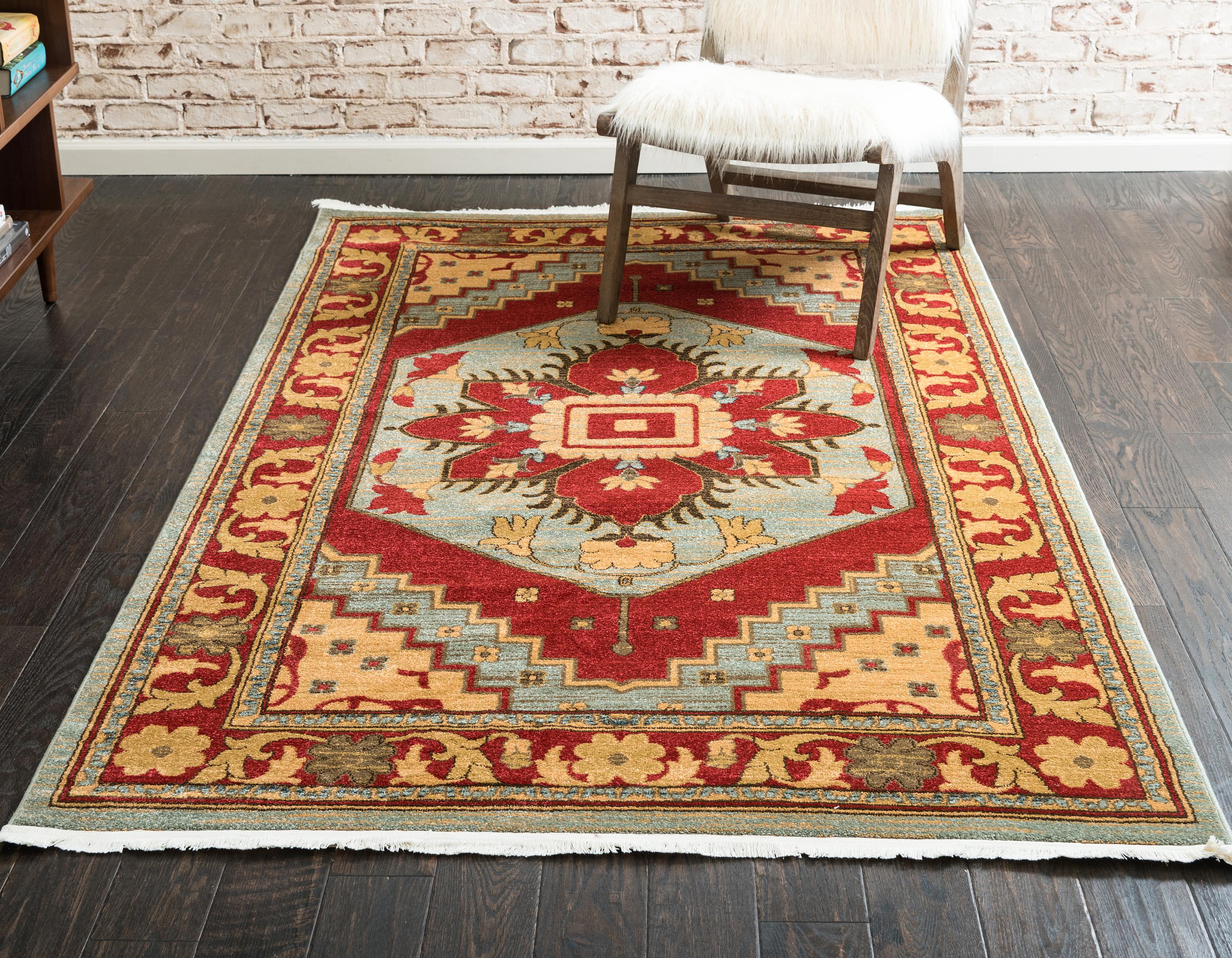 Light Blue 5' x 8' Serapi Rug eSaleRugs