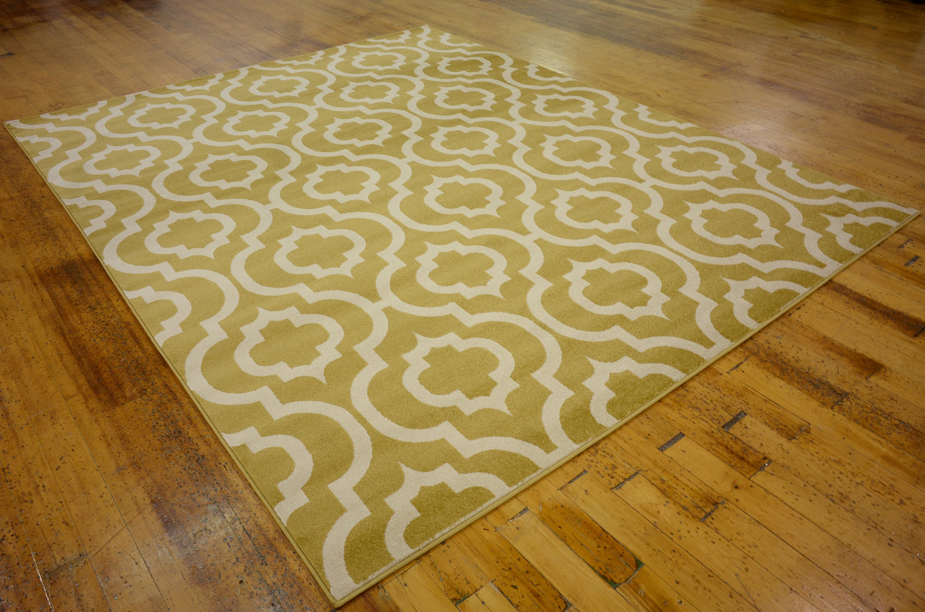 Gold 8' x 10' Trellis Rug Area Rugs eSaleRugs