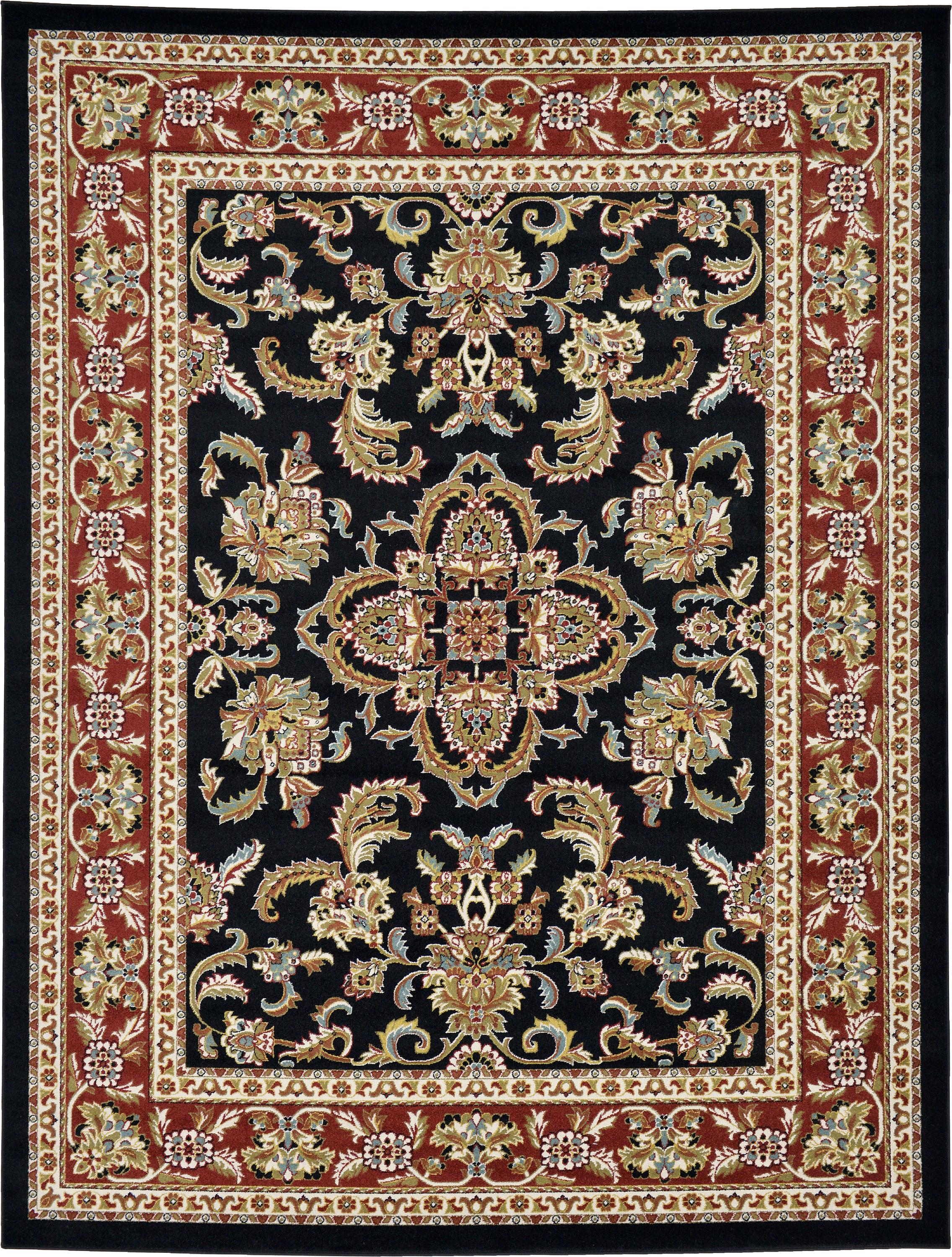 Black 9' x 12' Classic Agra Rug eSaleRugs