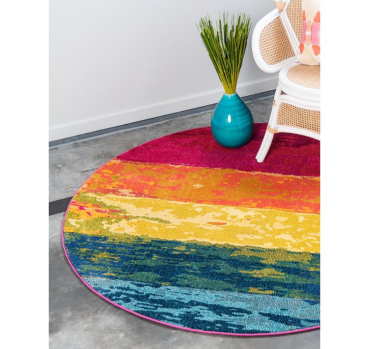 8' x 8' Hyacinth Round Rug