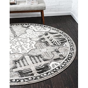 Unique Loom 8' x 8' La Jolla Round Rug