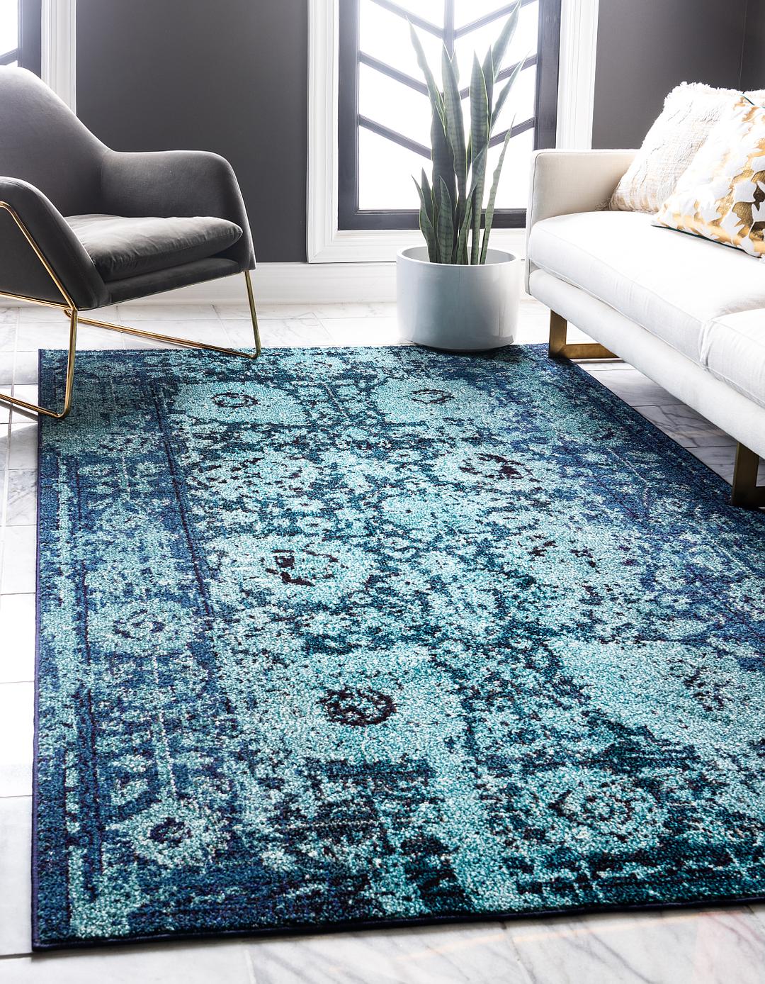 Blue 9' x 12' Palazzo Rug Area Rugs eSaleRugs