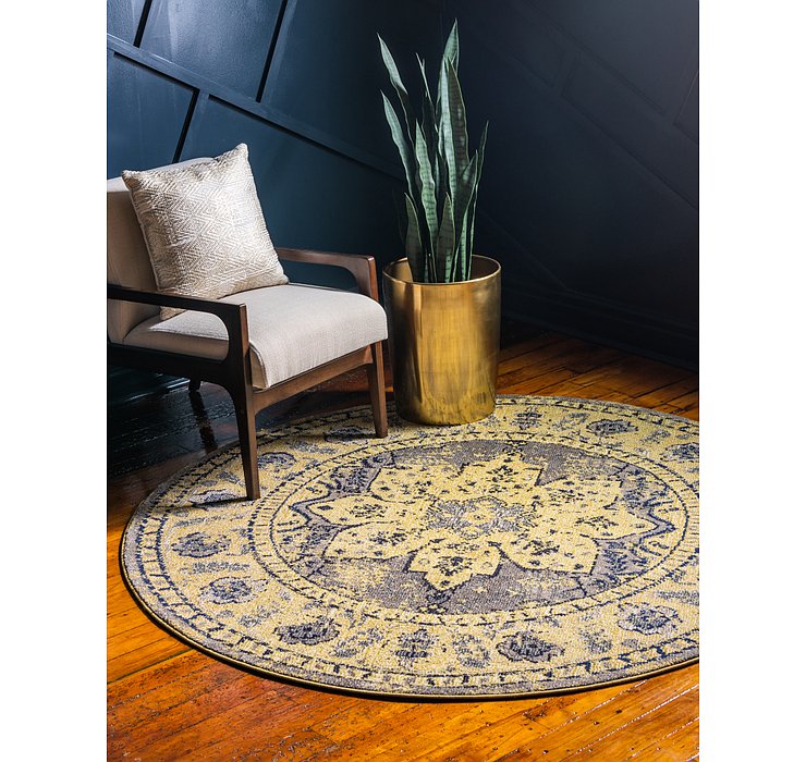 6' x 6' Fleur Round Rug