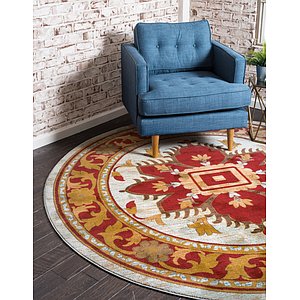 8' x 8' Serapi Round Rug