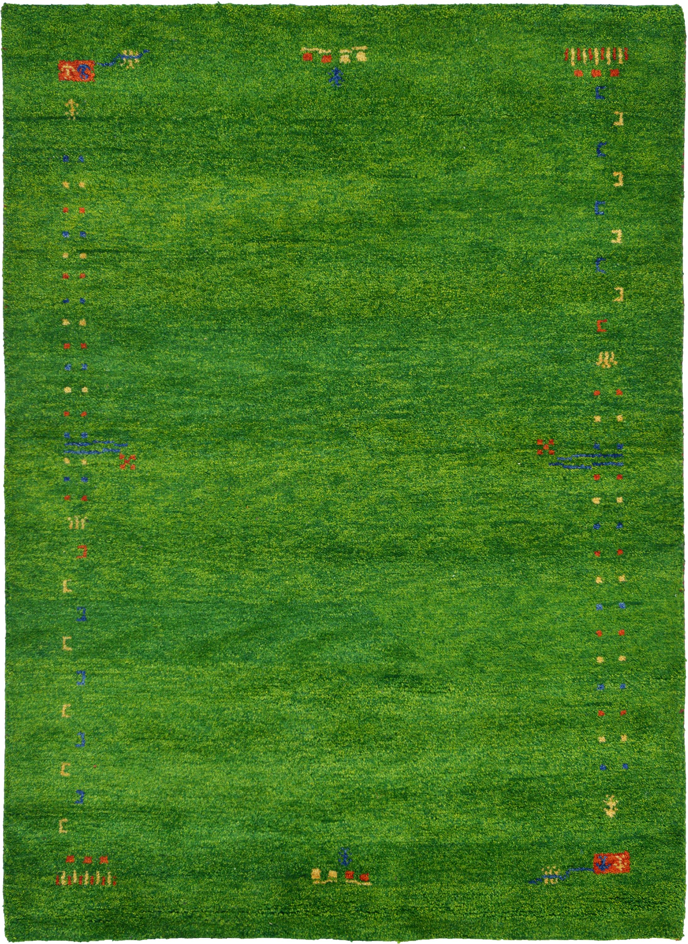 Green 4' 1 x 5' 11 Indo Gabbeh Rug eSaleRugs