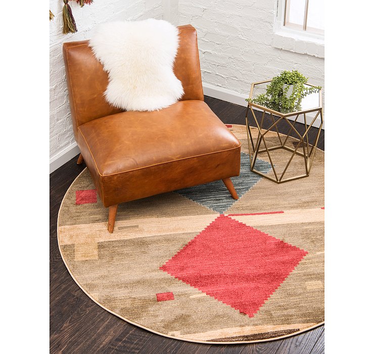 6' x 6' Kashkuli Gabbeh Round Rug