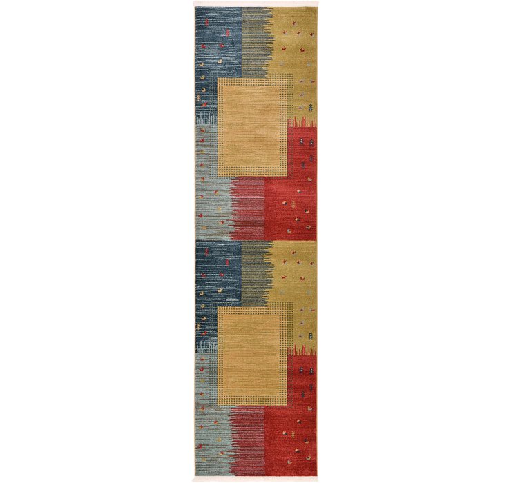 2' 7 x 10' Kashkuli Gabbeh Runner ...