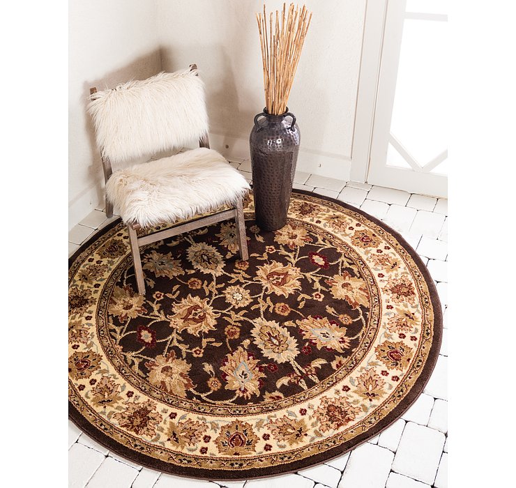 8' x 8' Classic Agra Round Rug