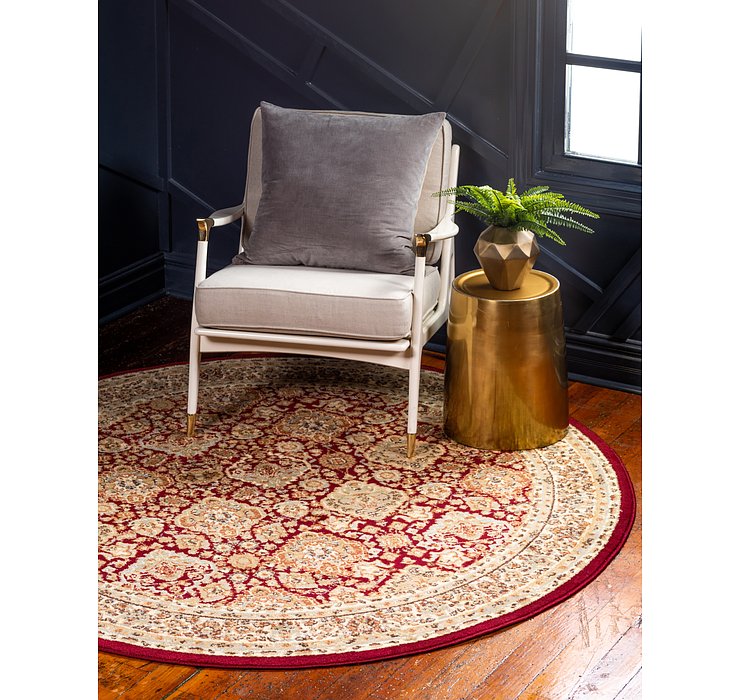 8' x 8' Classic Agra Round Rug