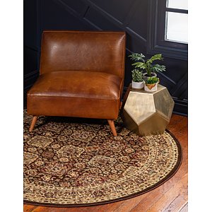 8' x 8' Classic Agra Round Rug