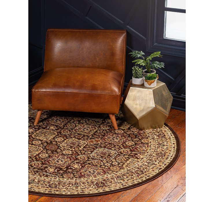 8' x 8' Classic Agra Round Rug