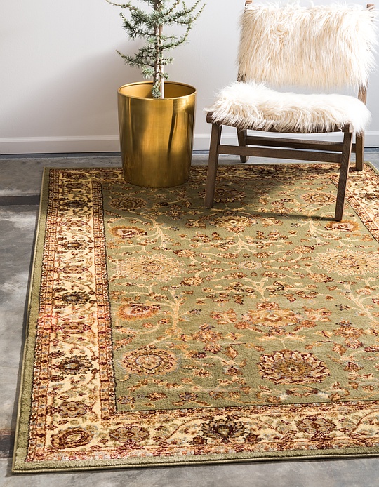 Light Green 9' x 12' Classic Agra Rug Area Rugs eSaleRugs