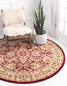 6' x 6' Classic Agra Round Rug thumbnail