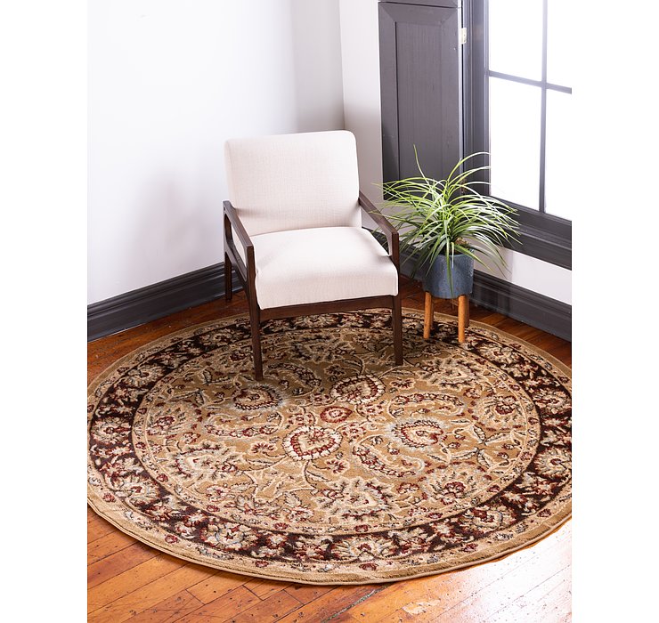 6' x 6' Classic Agra Round Rug