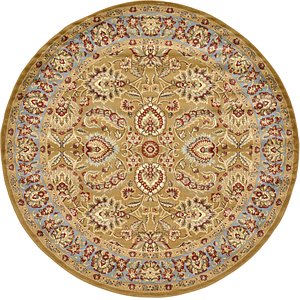 8' x 8' Classic Agra Round Rug
