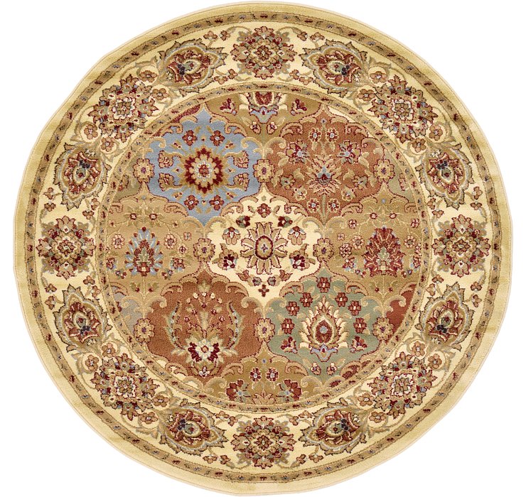 6' x 6' Classic Agra Round Rug