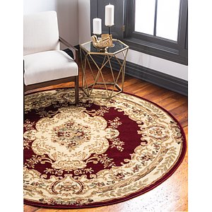 Unique Loom 8' x 8' Versailles Round Rug