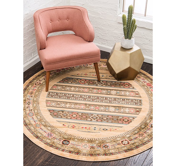 245cm x 245cm Kashkuli Gabbeh Round Rug