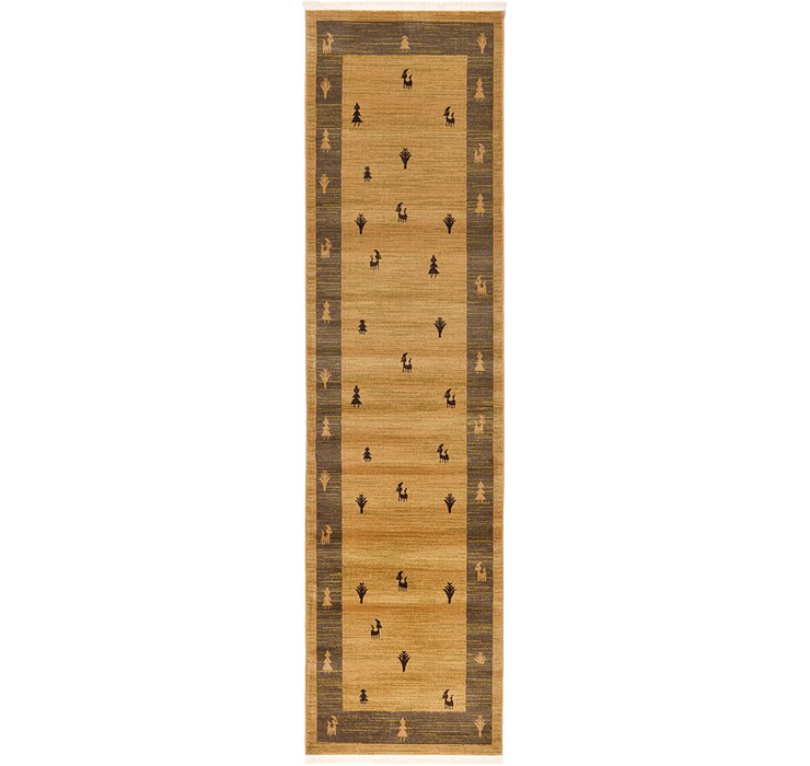 2' 7 x 10' Kashkuli Gabbeh Runner ...