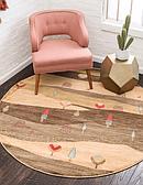 8' x 8' Kashkuli Gabbeh Round Rug thumbnail