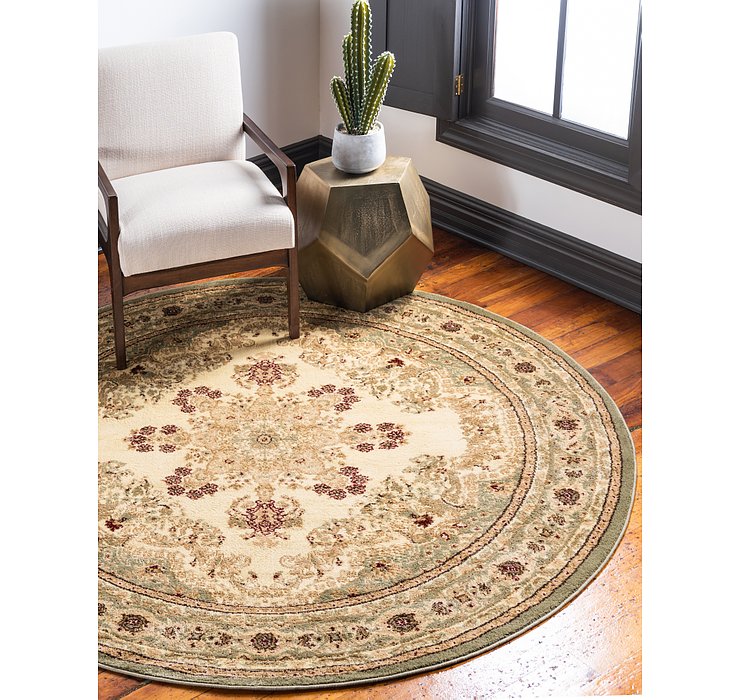 6' x 6' Classic Aubusson Round ...