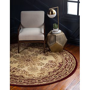 Unique Loom 6' x 6' Versailles Round Rug