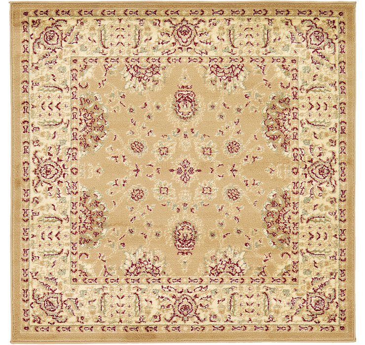 4' x 4' Classic Agra Square Rug