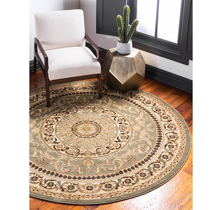 6' x 6' Classic Aubusson Round ...