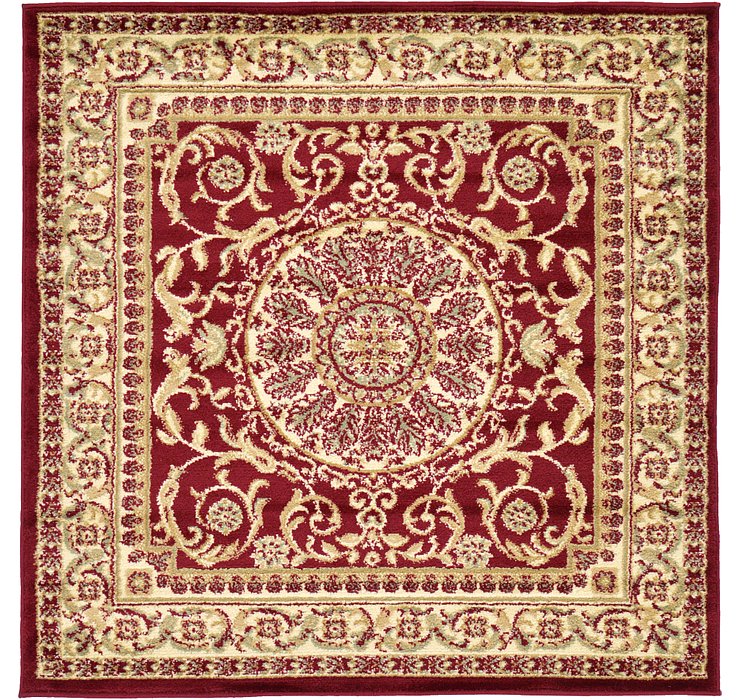 4' x 4' Classic Aubusson Square...