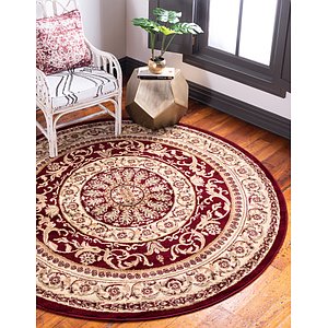 245cm x 245cm Classic Aubusson Round ...