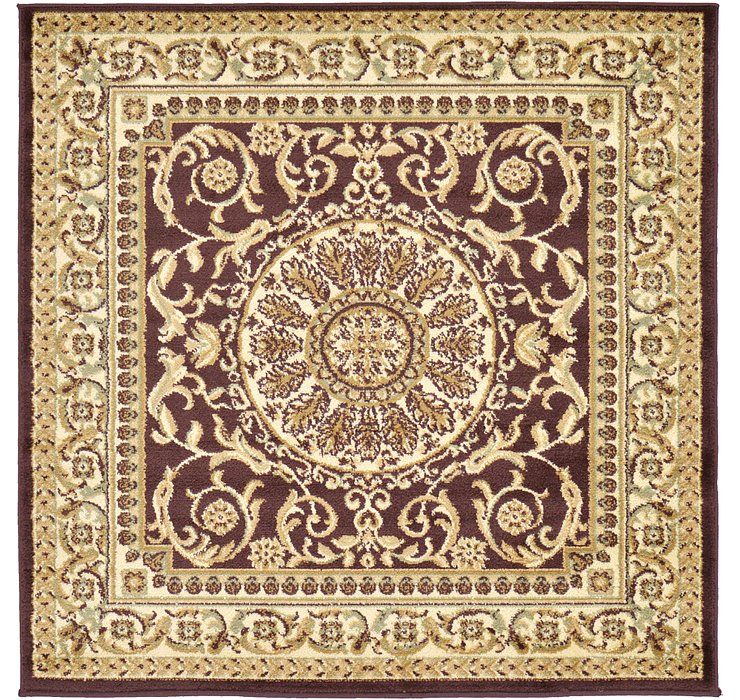 4' x 4' Classic Aubusson Square...