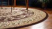 6' x 6' Classic Aubusson Round Rug thumbnail