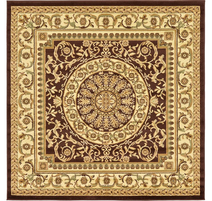6' x 6' Classic Aubusson Square...